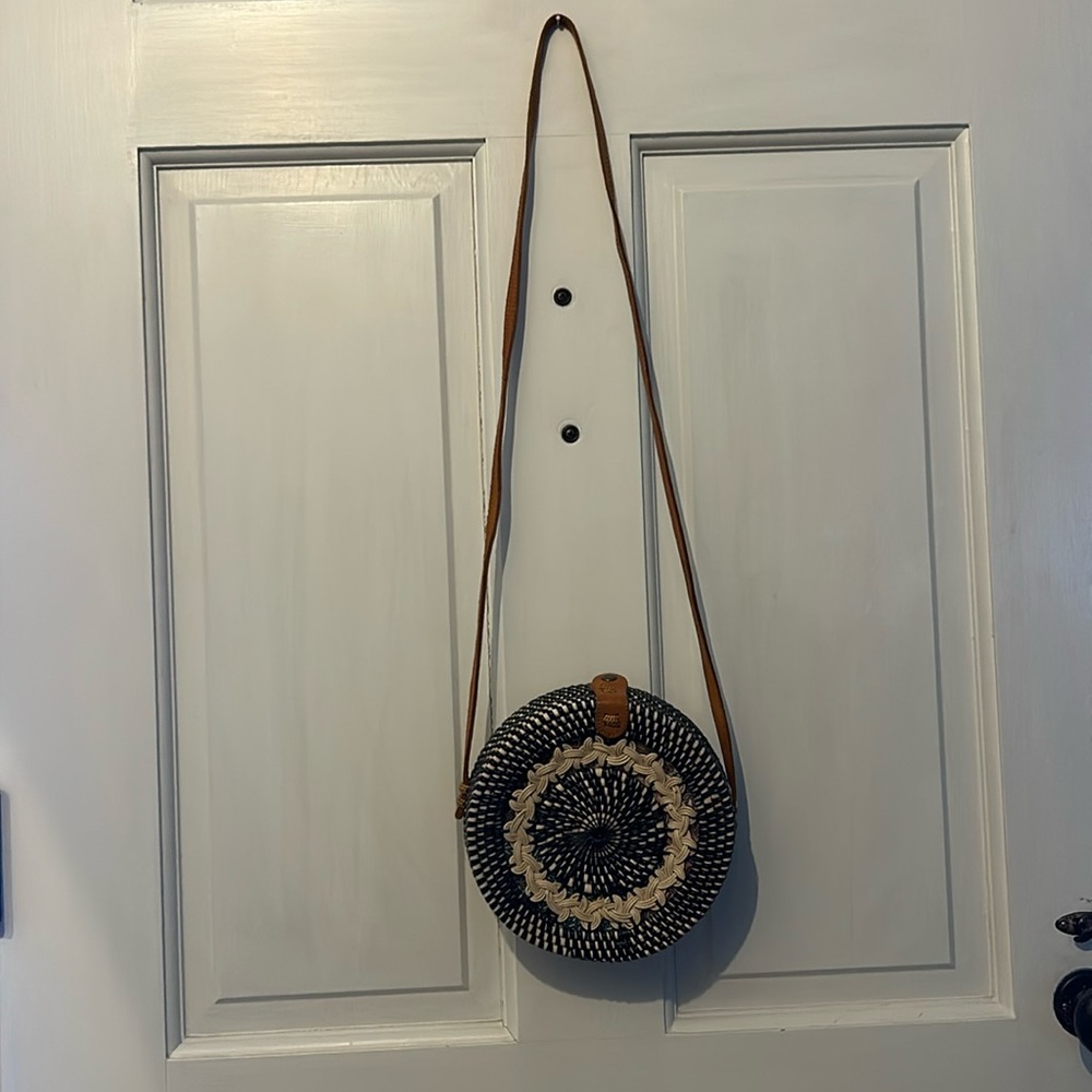 Amerii canteen wicker purse